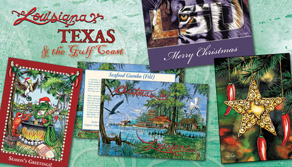 Louisiana and Gulf Coast Christmas Cards